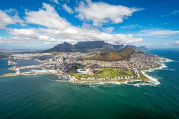 Photo sur Plexiglas Montagne de la Table Cape Town from above
