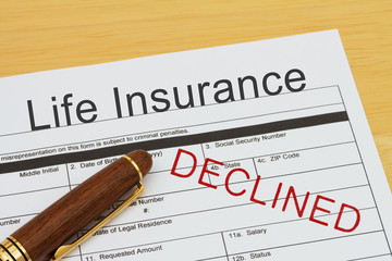 Applying for a Life Insurance Declined