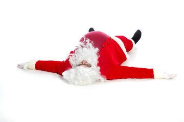 tired  Santa Claus
 - obrazy, fototapety, plakaty
