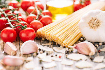 Zutaten für Spaghetti