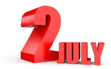July 2. Text on white background.