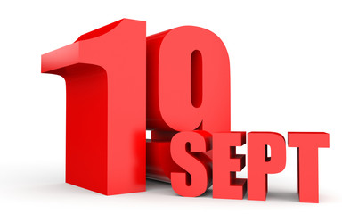 September 19. Text on white background.