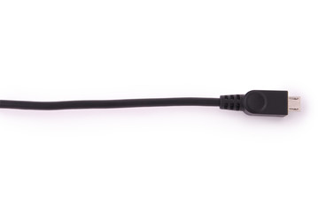 Black power connector (Clipping path)
