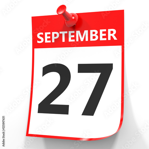 September 27 Calendar Lorie Raynell September 27 Calendar Lorie Raynell