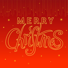 Obraz premium christmas calligraphy