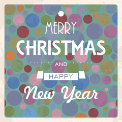 circles background merry christmas