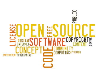 Open Source Software word cloud
