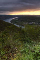 Aussicht vor der Rheinschleife