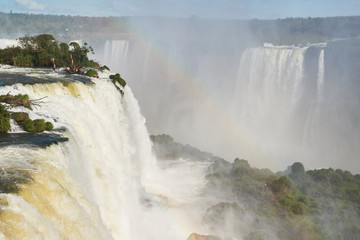 Iguaçu Wasserfälle auf der brasilianischen Seite von oben