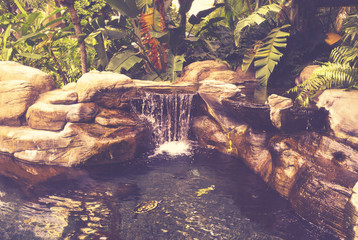 Vintage style waterfall