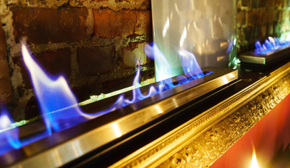 Modern bio fireplace