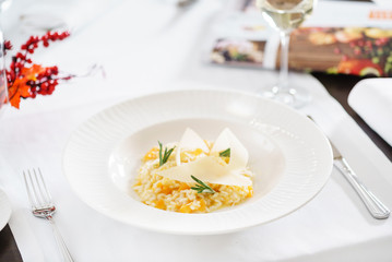 pumpkin risotto