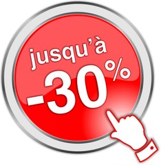 bouton jusqu'à -30%