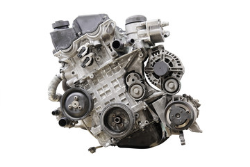 Car engine isolated under the white background