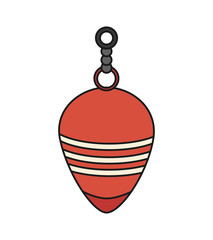 sphere icon. Christmas season decoration and celebration theme. Isolated design. Vector illustration