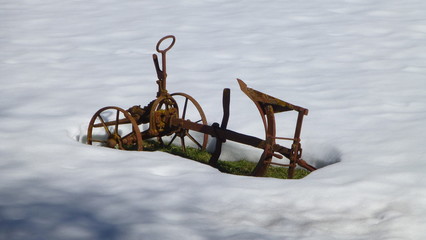 Arado tradicional de Cantabria, España