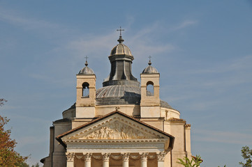 Fototapeta na wymiar Tempio Palladiano a Villa Barbaro di Maser - Treviso
