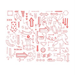 Vector illustration of arrow icons.