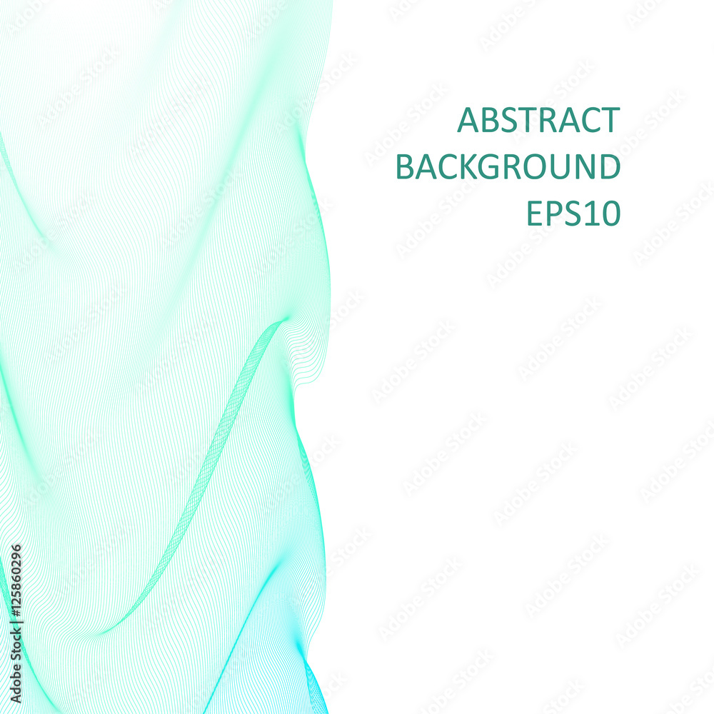 Poster abstract background with lines on a white background.