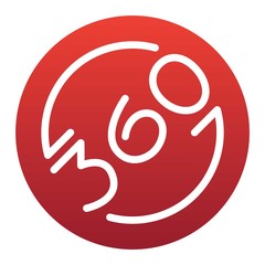 Circle button vector isolated