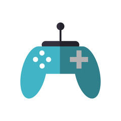 Video game control icon. Game play leisure gaming and controller theme. Isolated design. Vector illustration