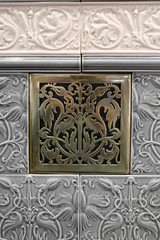 patterned ceramic glazed tiles