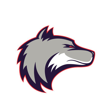 Wolf head mascot