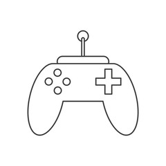 Video game control icon. Game play leisure gaming and controller theme. Isolated design. Vector illustration