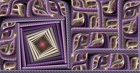 Abstract fractal background computer-generated image