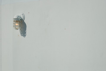 Outdoor light fixture on Washington State ferry boat