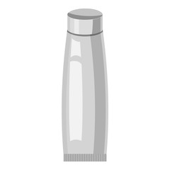 Tube icon. Gray monochrome illustration of tube vector icon for web