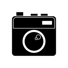 Camera icon. Device gadget technology and photographyl theme. Isolated design. Vector illustration