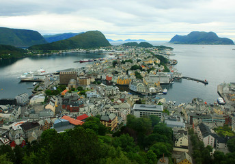 Naklejka premium Alesund Norway