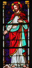 Jesus Christ - Stained Glass in Mechelen Cathedral