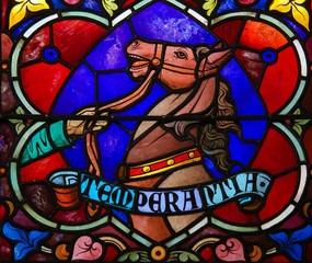 Temperance - Stained Glass in Mechelen Cathedral
