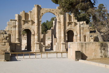 Fototapeta na wymiar Jerash, Jordan. The South Gate