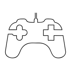 game controller icon image vector illustration design 