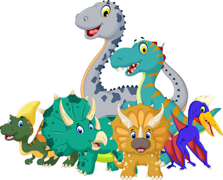collection of Dinosaur cartoon