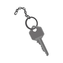 key and keychain icon image vector illustration design