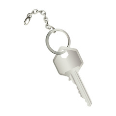 key and keychain icon image vector illustration design