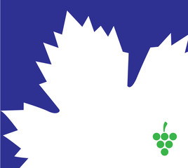 Template Design for Grapes and Leaves