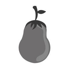 eggplant fruit icon image vector illustration design 