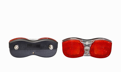 Rear red reflectors for  bike wheel