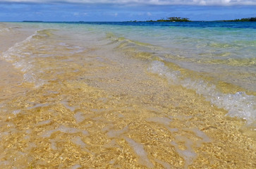 Clear water at Pangaimotu island near Tongatapu island in Tonga