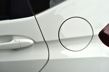 fuel gasoline lid cap of new car automobile, selective focus