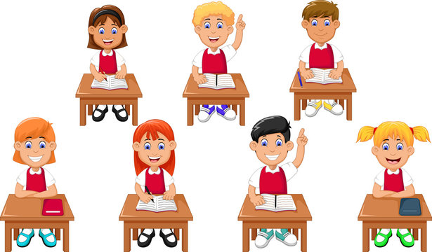 funny students cartoon learning