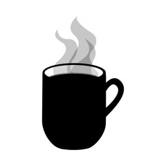cup with hot beverage icon image vector illustration design 