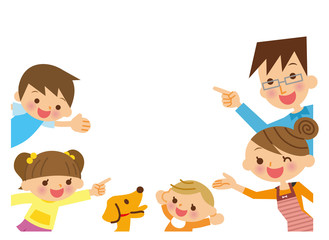 家族　コピースペース