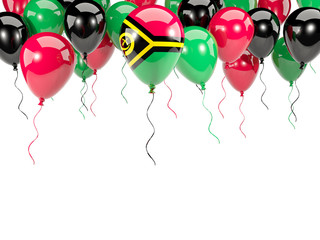 Flag of vanuatu on balloons