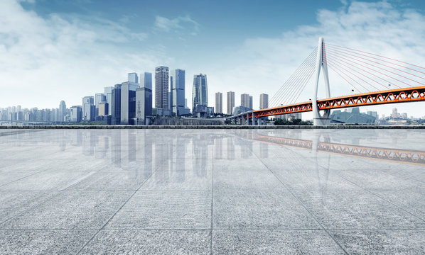 Modern city skyline